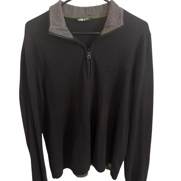 The North Face Other - The North Face Men’s Medium Quarter Zip Fleece Pullover Black Gray Outdoor